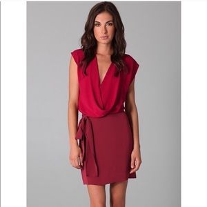 Diane Von Furstenberg Dress silk colorblock reara
